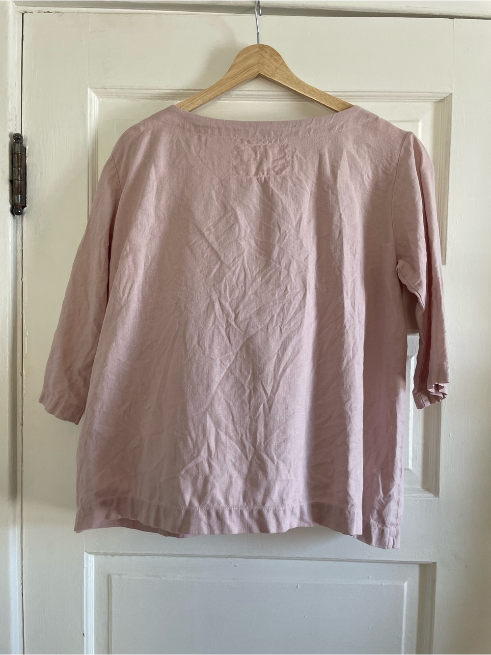 notPERFECTLINEN Soft Pink January Top size Medium - Picture 2 of 4